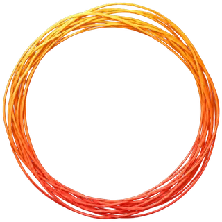 The Paryta ring: fine threads running from amber, through orange, to red.